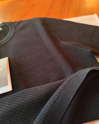 Fendi T-shirt nera taglia 50 lavorazione a tubolar