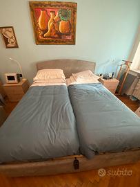 Letto contenitore rete elettrica  no materassi