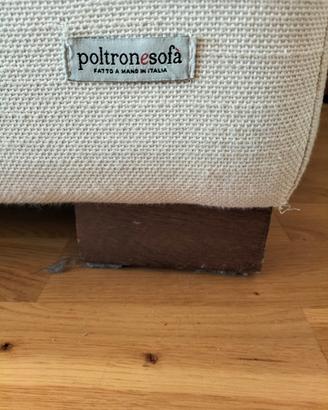 divano Poltronesofà tessuto con poggia gambe