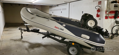 Honwave T40,motore fuoribordo mercury e carrello