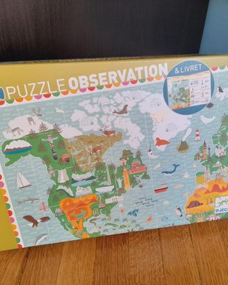 Puzzle Super Wings e planisfero.