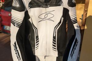 tuta moto 56 divisibile pelle