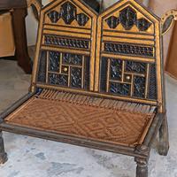 Seduta doppia da matrimonio indiana fine 800