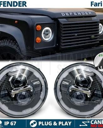 FARI LED Per LAND ROVER DEFENDER Angel OMOLOGATI