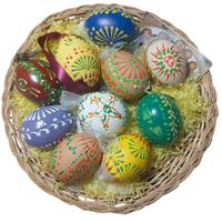 Uova di Pasqua cestino co 10 uova Easter Eggs