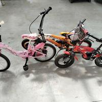 N.2 BICI DA BAMBINO + N.1 BAMBINA