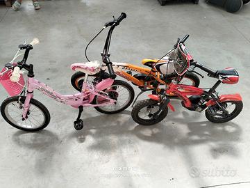 N.2 BICI DA BAMBINO + N.1 BAMBINA