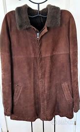 Giaccone uomo vera pelle scamosciata