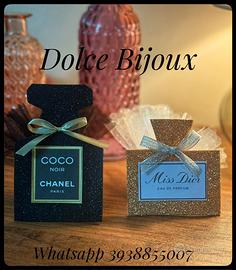Bomboniera segnaposto invito profumo .chanel.dior.