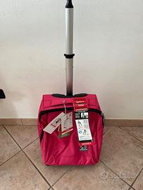 zainetto trolley invicta benin 2 in 1 rosa