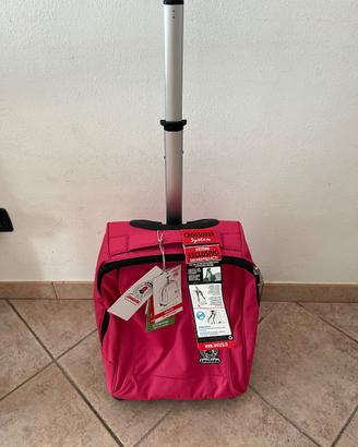 zainetto trolley invicta benin 2 in 1 rosa