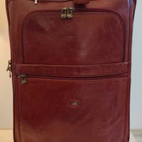 THE BRIDGE TROLLEY VALIGIA Story Pelle Bordeaux