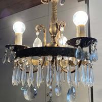 Lampadario Antico Cristalli Murano