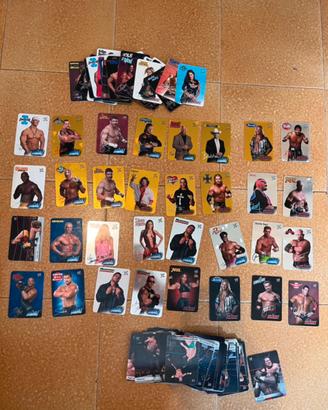 Lotto 126 lamin cards carte WWE Wrestling 2004
