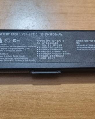 2561-Batteria PC Portatile Sony Vaio VGP-BPS10