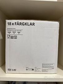 Set piatti ikea fargklar neri
