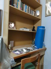 Scrivania con libreria, sopravasc