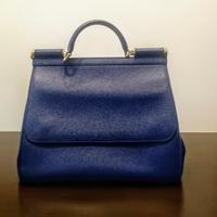 Borsa Dolce & Gabbana originale– Blu zigrinato