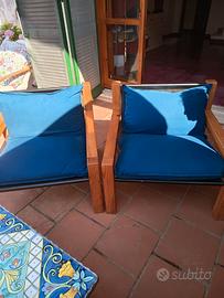 Coppia Poltrone Jolly Silvano Passi con cuscini