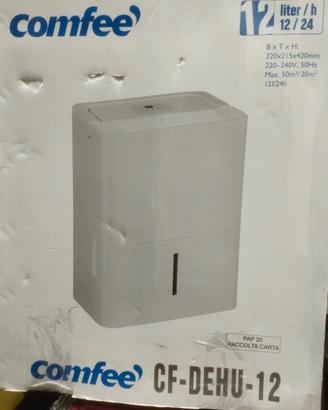 Deumidificatore COMFEE CF DEHU 12 fino a 20mq o 50