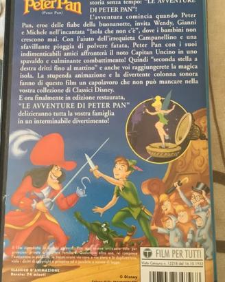 Vhs peter pan. Raro l’isola che non c’e’