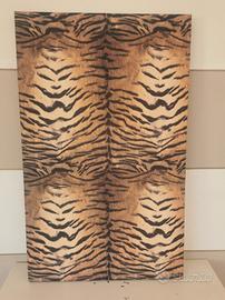 canvas in tessuto vellutato tigrato 