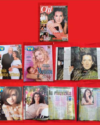 4 RIVISTE "CELINE DION" (TV Sorrisi & Canzoni + Ch