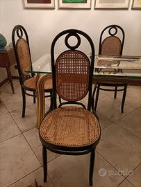 sedie thonet nere alte
