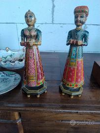 due statuette lignee antiche