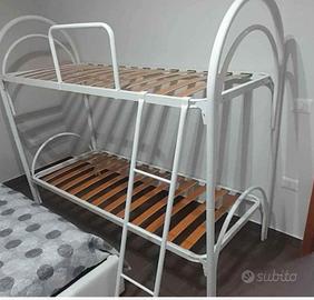 LETTO A CASTELLO BIANCO 2 METRI DI LUNGHEZZA × 80 