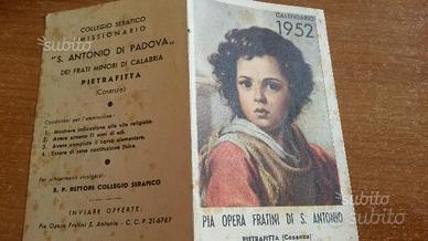 Antichi calendarietti 1952 - 55 - 60