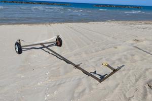 carrello acciaio per vaurien / deriva