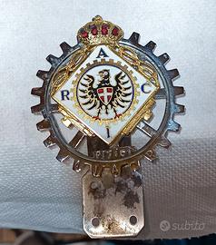 distintivo per auto d'epoca del Reale Automobile C