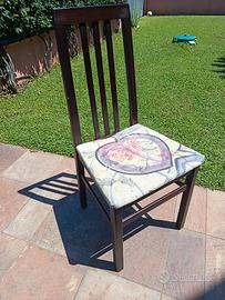 6 sedie in legno