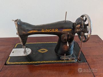 MACCHINA DA CUCIRE D'EPOCA SINGER 91K