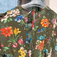 Abito donna Seventy verde bosco fantasia floreale