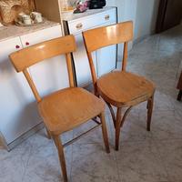 Coppia di sedie vintage da restaurare