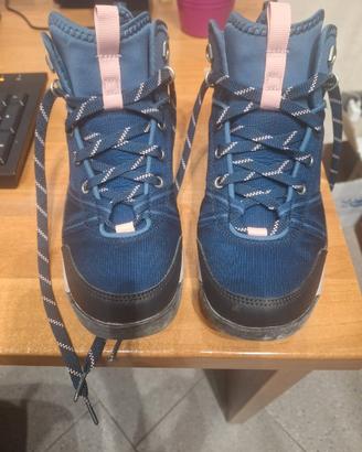 Scarpe trekking donna impermeabili celeste/blu