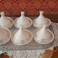 set di  vassoio decorato con tagine