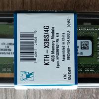 Memoria RAM 4GB DDR3 Kingston Nuova Sigillata