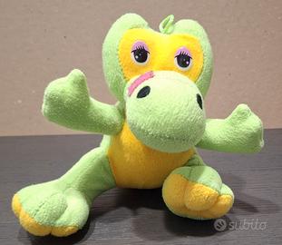 Peluche coccodrillo verde e giallo 23cm