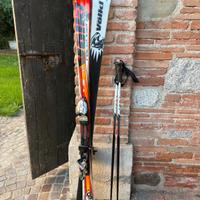 Sci völkl racetiger da slalom 165cm e bacchette 