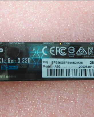 SSD nvme Silicon Power 256 GB