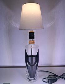 Lampada bottiglia Grappa del Lupo artigianale