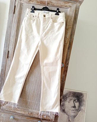 Jeans bianchi Zara nuovi taglia IT 44 - L 