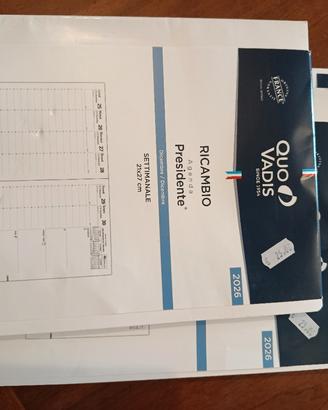 ricambio Agenda Presidente Quo Vadis 2026