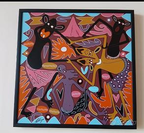 George Lilanga Olio su Masonite