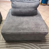 Pouf velluto a coste