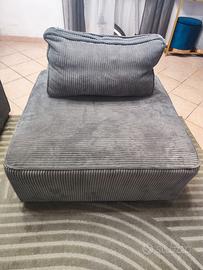 Pouf velluto a coste