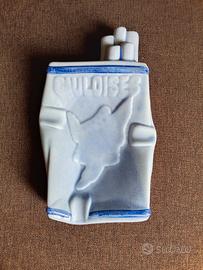 posacenere vintage a forma pacchetto sigarette Gau